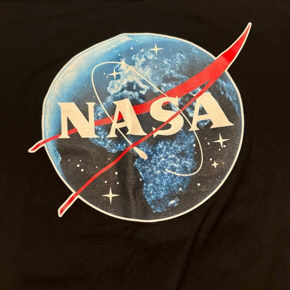 NASA Space Shuttle Discovery T-Shirt XL Black Graphic Tee Astronaut Space Logo - Picture 3 of 9